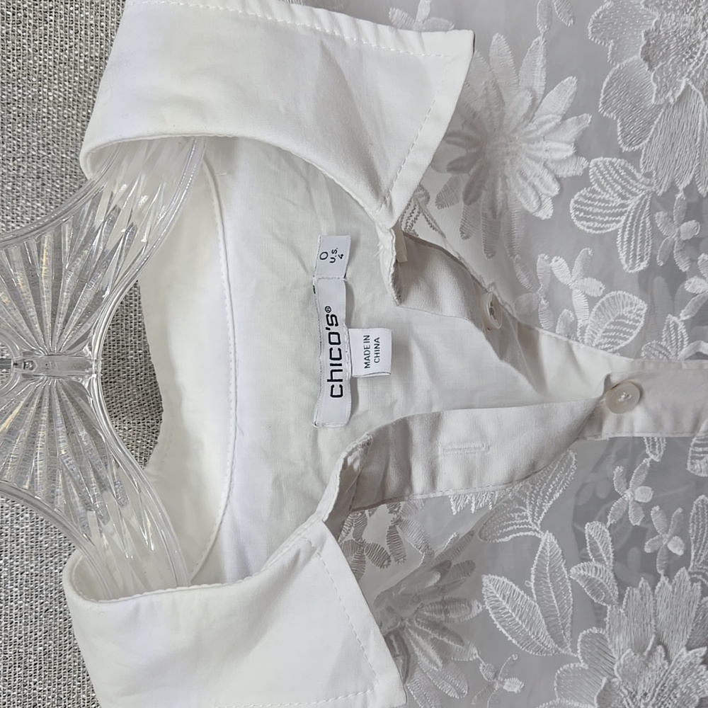 Chico's Sheer Top - Picture 4 of 12